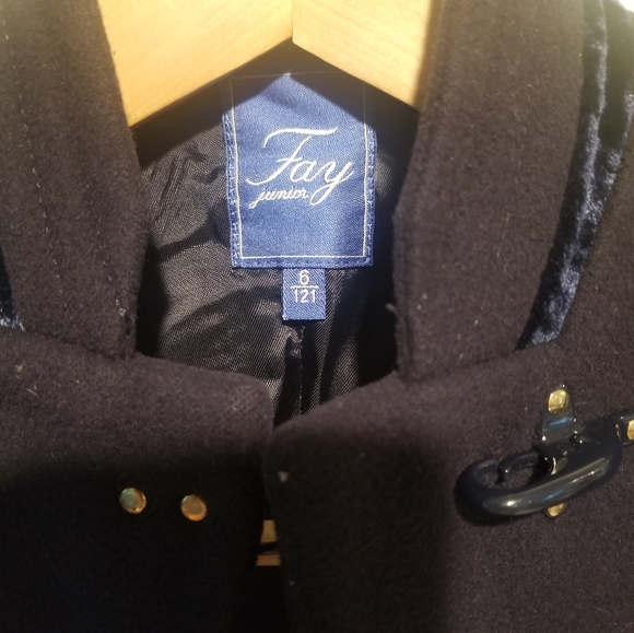 Fay Junior wool and cashmere coat size 6 - Picture 2 of 5